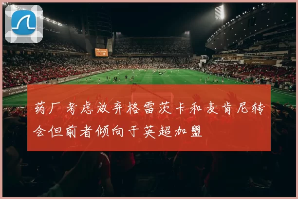 药厂考虑放弃格雷茨卡和麦肯尼转会但前者倾向于英超加盟