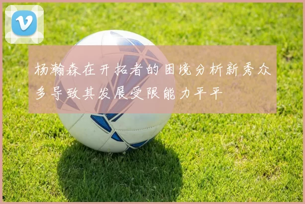 杨瀚森在开拓者的困境分析新秀众多导致其发展受限能力平平